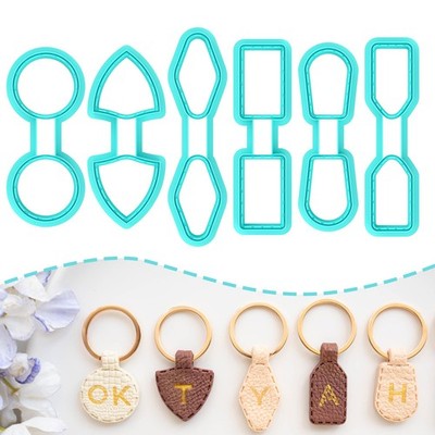 Basic Shapes Keychain Polymer Clay Cutter, Polymer Clay Keychain Cutters, Boh...