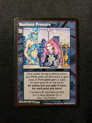 #ad Business Pressure Vampire The Eternal Struggle VTES Jyhad NM 1995 $9.99
