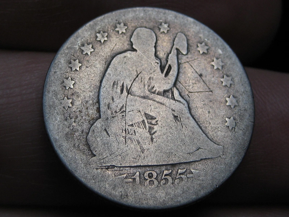 1855 Year Seated Liberty US Quarters (1838-1891) for sale | eBay