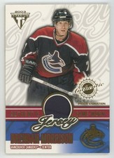 2002-03 PACIFIC PRIVATE STOCK TITANIUM Brendan Morrison GAME WORN PATCH /45