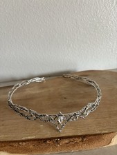 Silver Fairy Crown Crystal Elf Crown SilverCirclet Reinassance