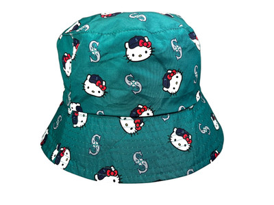 SEATTLE MARINERS x HELLO KITTY Team Fan MLB BASEBALL SGA BUCKET HAT Sun Hike M/L