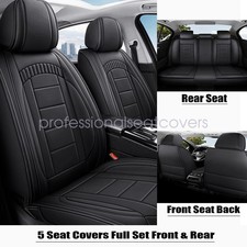 For Honda Accord Leather Seat Covers Full Set Front Rear Protector Cushion