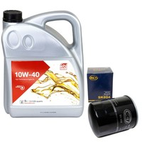 MotoröL Set 10W-40 5 Liter + ÖLfilter SK 804 FüR Toyota Land Cruiser Hardtop