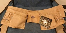 CLC Custom Leathercraft Heavy Duty Top Grain 12 Pocket Work Belt (BrndSp@nknNew)