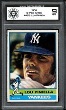 1976 OPC O-Pee-Chee #453 LOU PINIELLA DG 9 Mint