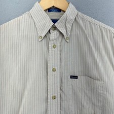 VTG Faconnable Striped Button Up Shirt Mens Medium Eclectic Grandpa Made in USA