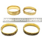 Victorian Gold Filled Dunn Bros Binder Brothers Hinged Bangles Lot of 4 #M1523-1 — photo 10