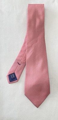 CHOPARD pure silk pink men's tie detailed w a geometric print m in italy EX CON