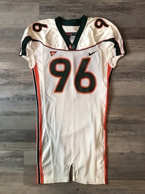 2002 2003 Miami Hurricanes Game Issued Nike Football Jersey!! | eBay