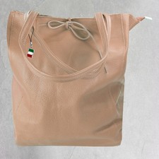 Florence Ital. Shopper Vera Pelle Donna Borsa a Tracolla Business Rosa Antico