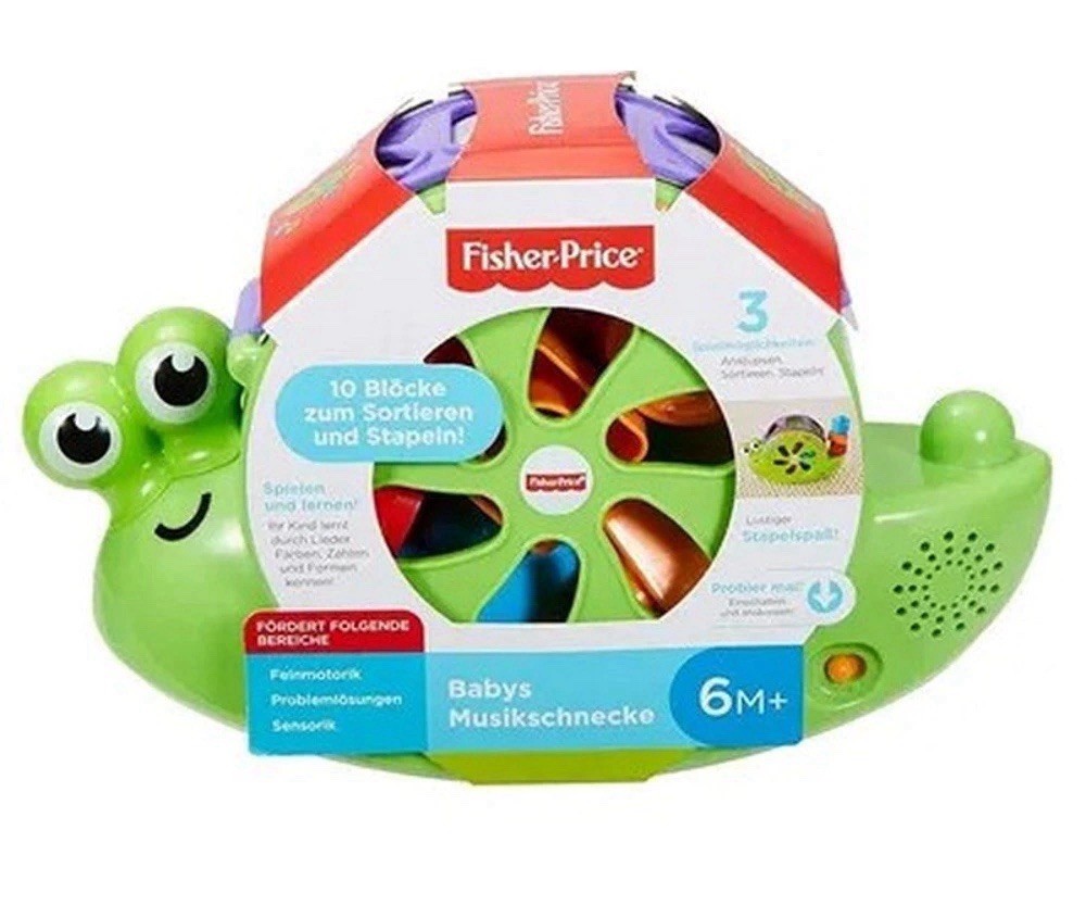 lumaca gioco interattivo bambini fisher price giocattolo musicale lingua tedesco
