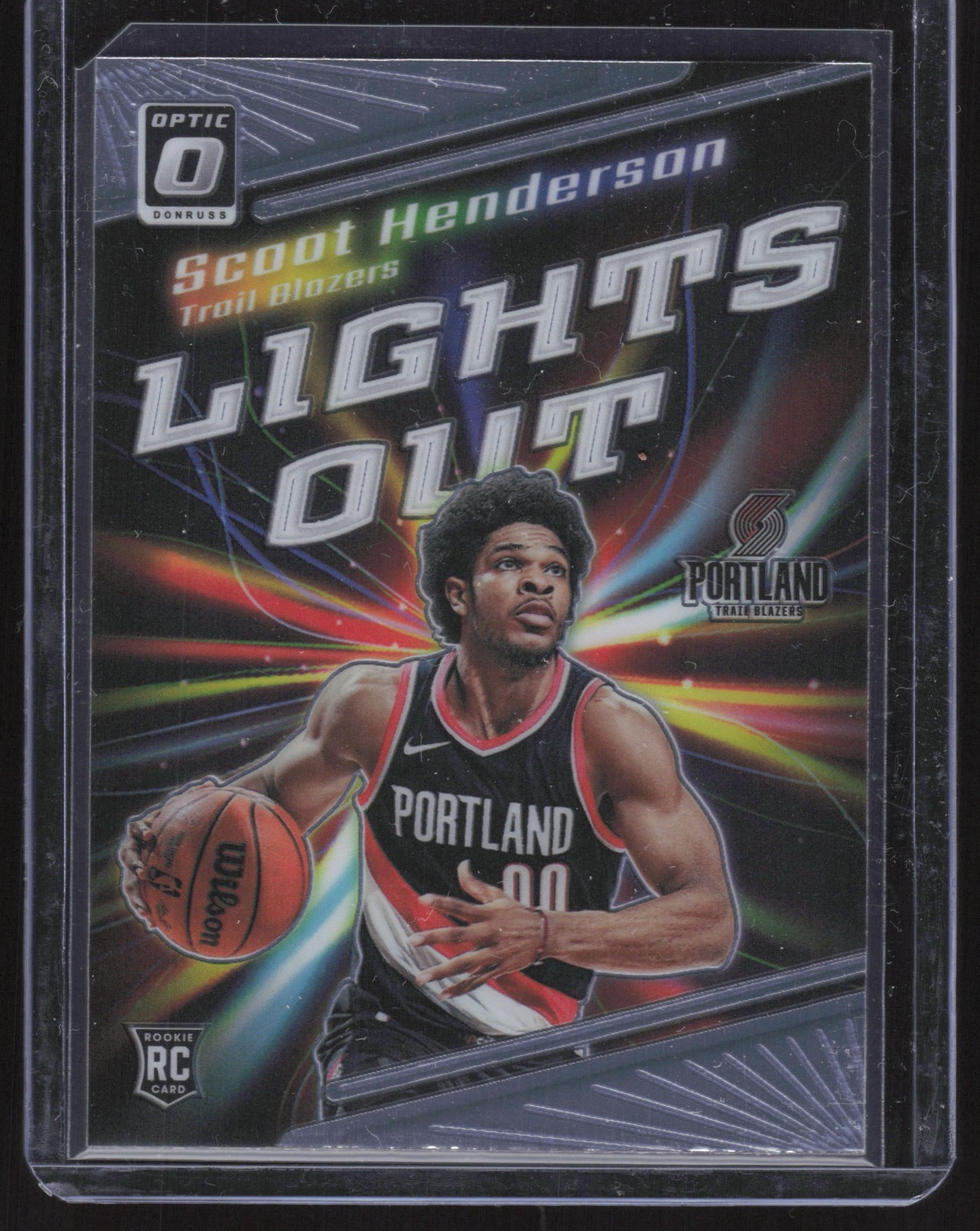 Scoot Henderson 2023-24 Donruss Optic Lights Out