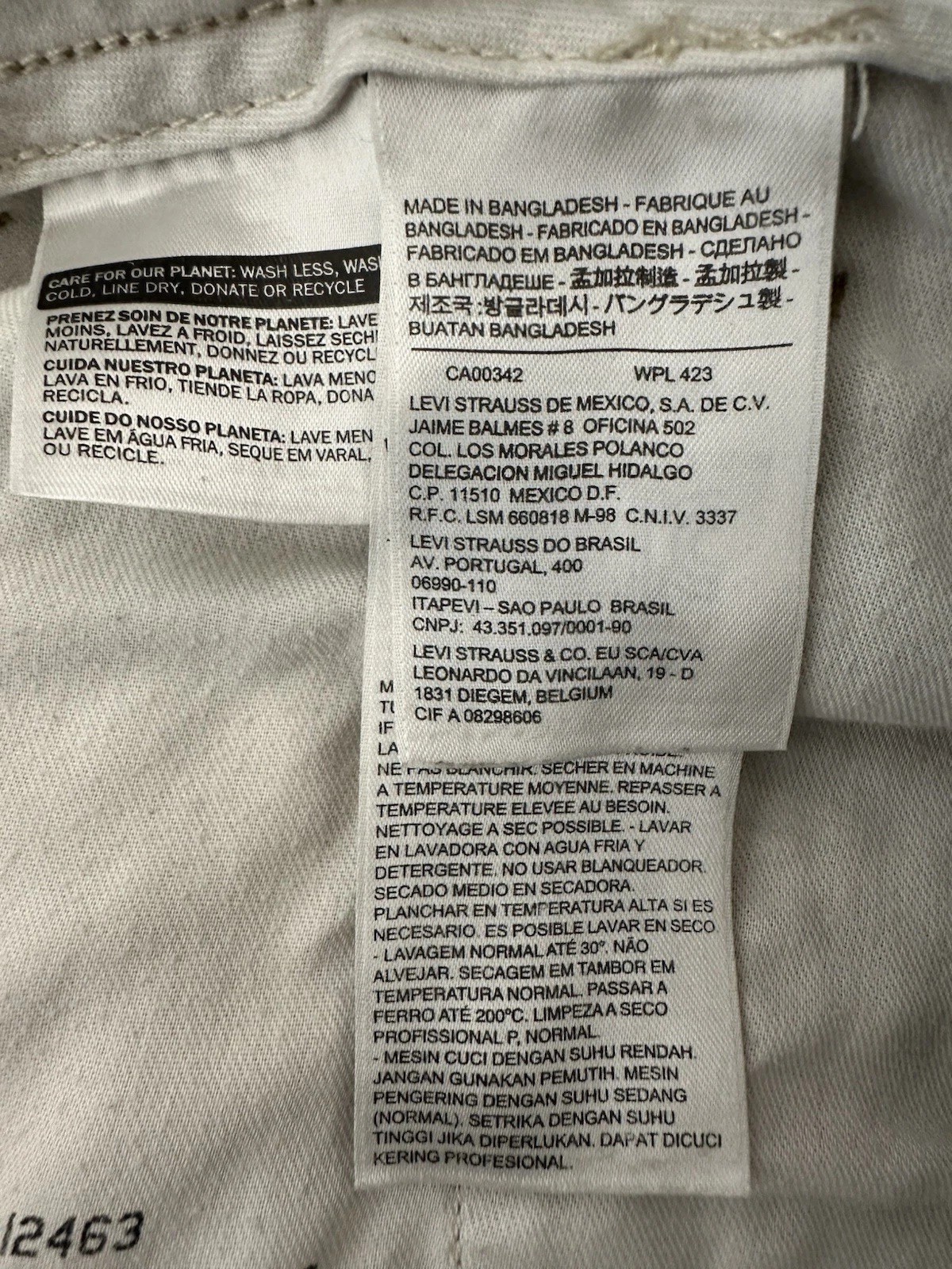 Levi's White Label Y2K Cargo Utility Pants 34x 32 Measure 35X28 Brown  Grunge thumbnail 5