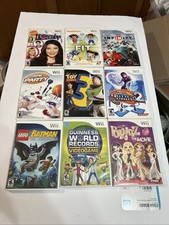 Nintendo Wii Game Lot  Of 9 Working Batman Disney Nickelodeon Bratz Dance Dance
