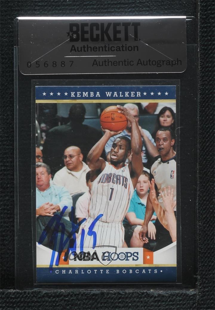 BAS 2012-13 NBA Hoops Kemba Walker #230 Authentic Auto ow6