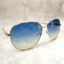 Jessica Simpson Silver Aqua Metal Aviator Sunglasses - J5596 SLVAQ 60-15-135