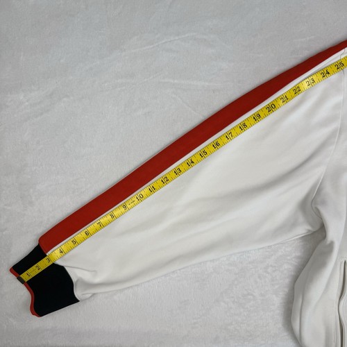 Nike Elite Youth Basketball League Sweatshirt 3XL White Red & Blue Trim Full Zip - Picture 10 of 24
