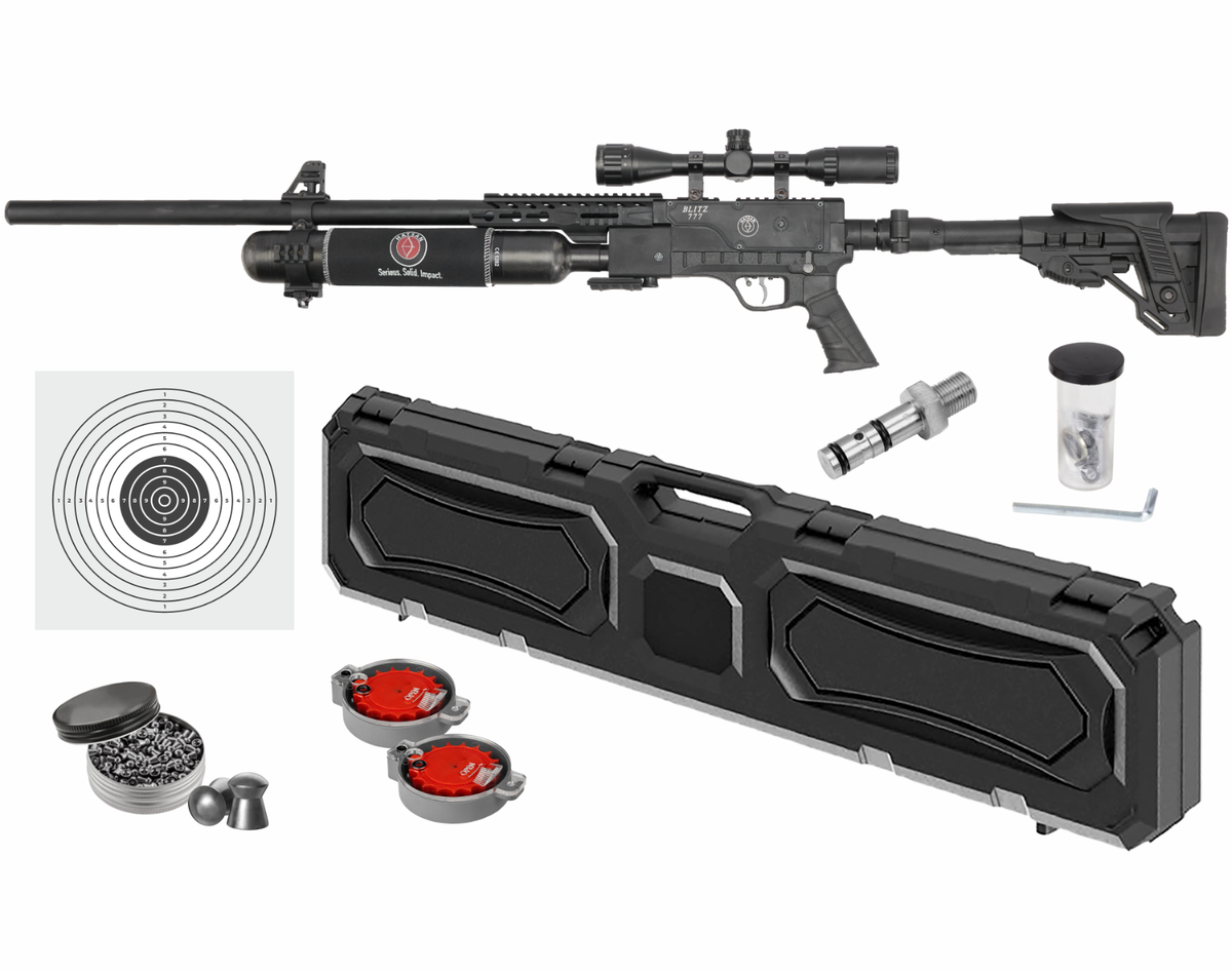 Hatsan Blitz 777 .22 Cal PCP Air Rifle w/ Targets and Pellets and