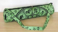 Indian Green Zodiace Yoga Mat Carrier Bag Mandala Large Shoulder Strap