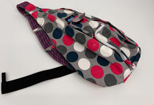 KAVU Rope Sling Bag Crossbody Shoulder Hiking Backpack Multicolor Polka Dots