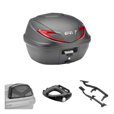 GIVI B360 Black Red Case Kit for Sym 500 MAXper Sym TL 2020-2025
