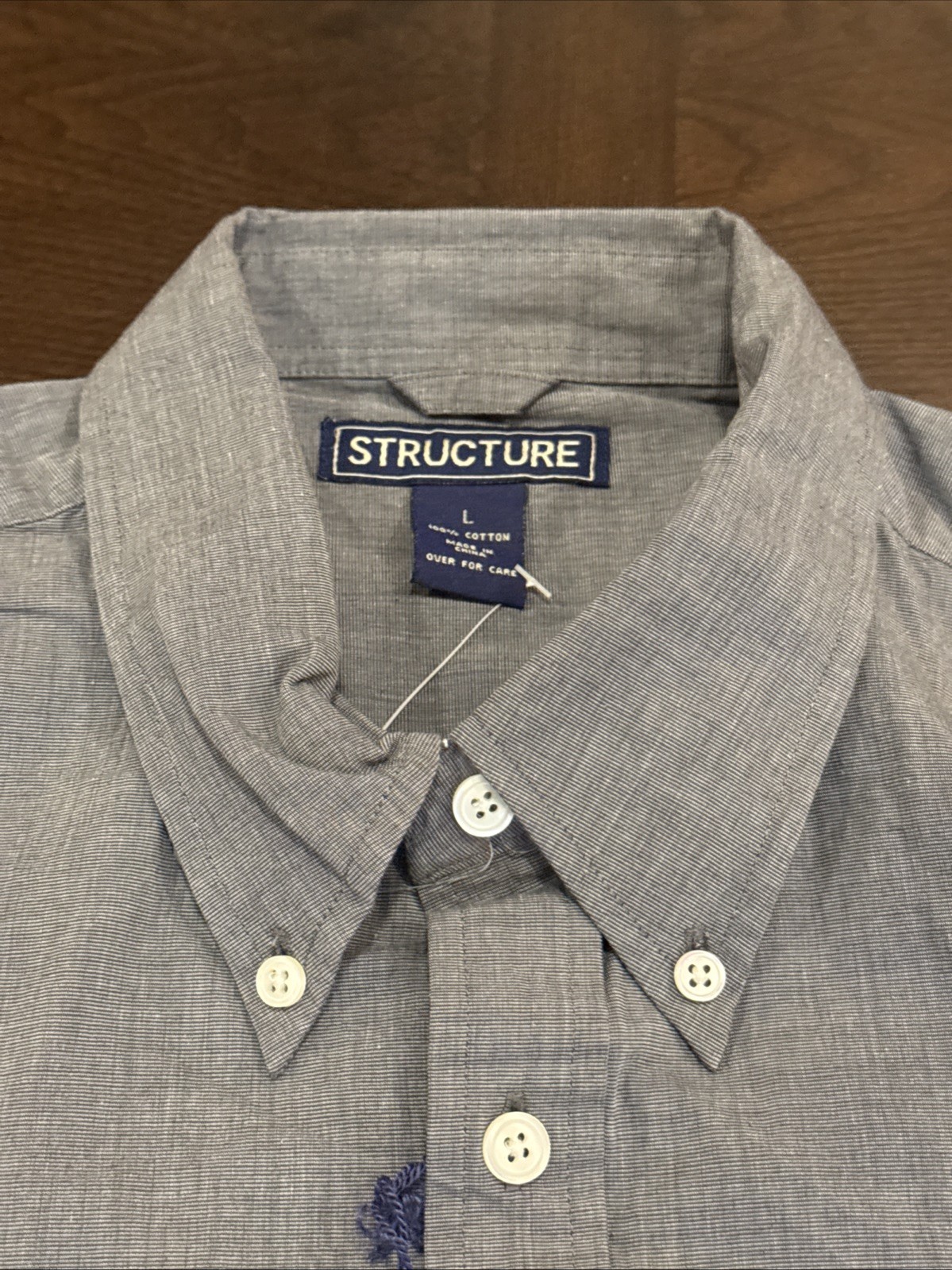 Structure End-on-End Button Down Long Sleeve Dres… - image 10