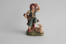 Figurine vintage Composition paysan en contemplation Italie (63995)