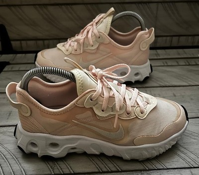 Nike React Element 55 Womens 7 Particle Beige Pink Mauve BQ2728 Running Shoes