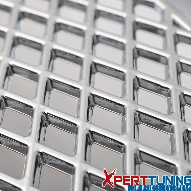 Fits 11-16 Ford F250 350 450 Super Duty Front Mesh Grill Grille ABS Chrome 4PCS Foto 4 de 4