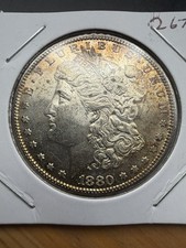 1880 S Morgan Dollar - BU - Toned - As Shown! (#2679)