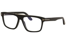 Tom Ford Men's Sunglasses Cecilio-02 TF628 001 Black/Blue Block Full Rim 57mm