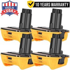 Pack 18V 20V MAX DCA1820 Adapter Converter For DEWALT 20 Volt Li-ion Battery USB
