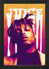 Juice WRLD Portrait Framed Wall Art Poster Canvas Print Picture