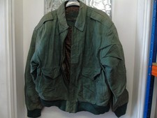 ROCK CREEK VINTAGE MENS LEATHER JACKET SIZE L **APPROX. 44" CHEST** GREEN **