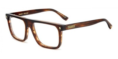 Dsquared2 D2 0182 Brown horn 55/16/145 Herren Brillen