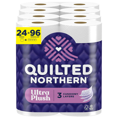 #ad Quilted Northern Ultra Plush Toilet Paper 24 Mega Rolls = 96 Regular Rolls 3X $38.99
