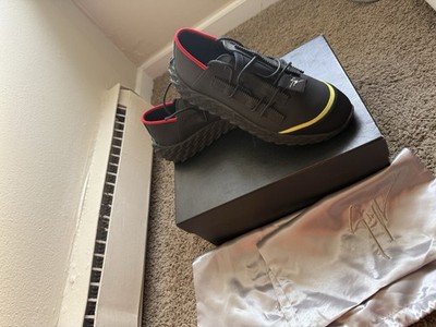 Giuseppe Zanotti Urchin Men's Low Top Sneakers Black Yellow Red Lace Up