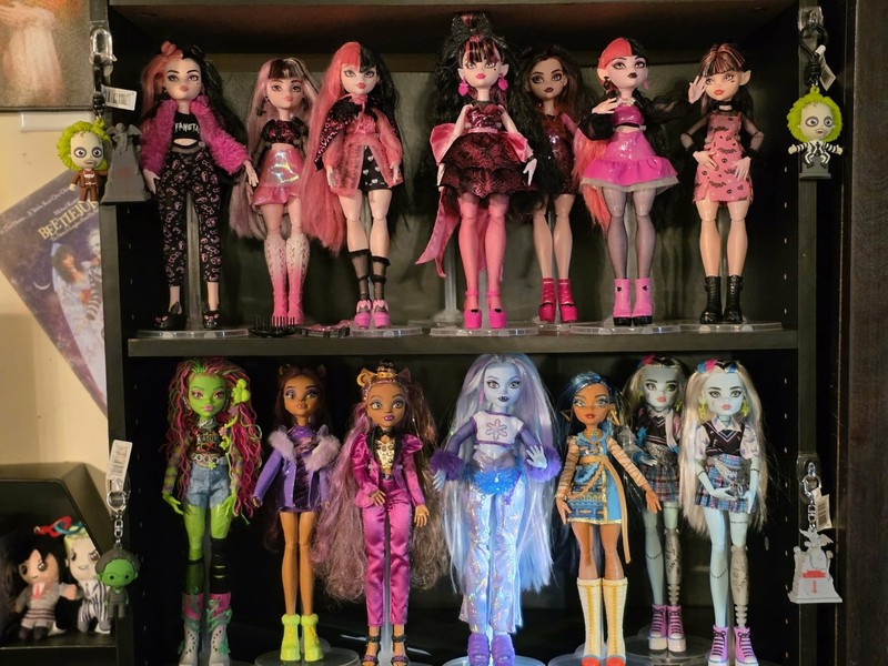 Monster High Lot: Dolls w/ acc, Furniture and  Draculaura Secret Potion Room