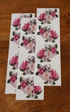 Mrs. Grossman Lot of Three Photo Essence Sticker Sheets ~ Rose Nosegay
