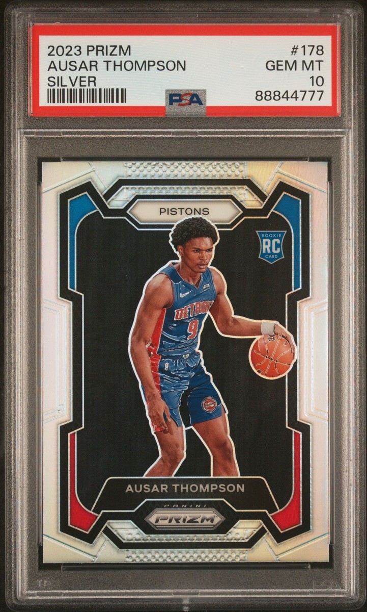 2023 PANINI PRIZM SILVER PRIZM #178 AUSAR THOMPSON ROOKIE RC PSA