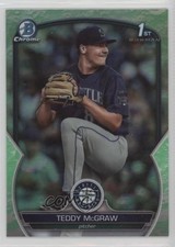 2023 Bowman Draft Chrome Lunar Glow Refractor Teddy McGraw #BDC-73 tx9