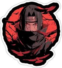 Itachi Uchiha Peeker Sticker Decal 5" Anime Naruto Car Window LaptopBUY2GET1FREE