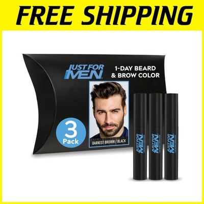 Beard & Brow Color - Fuller Look, Darkest Brown/Black