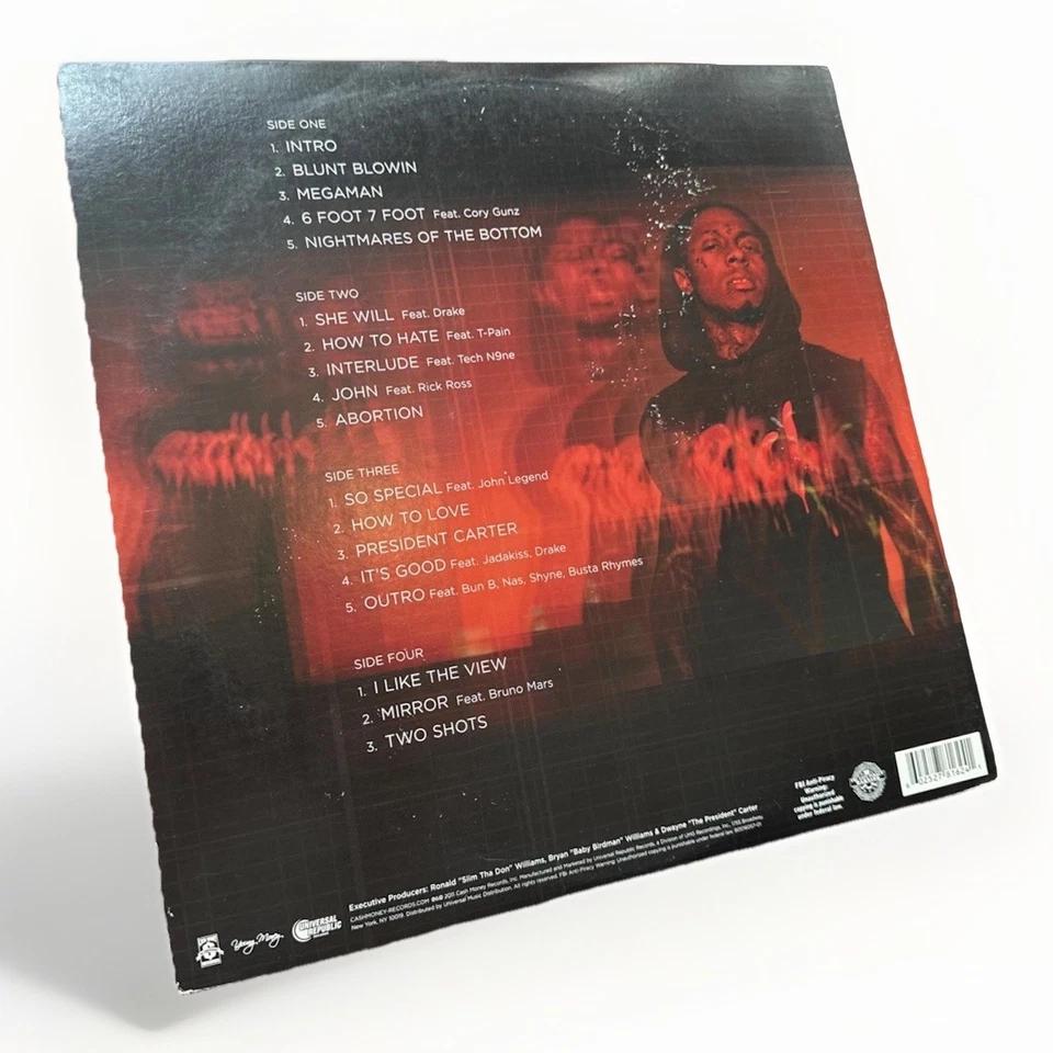 Lil Wayne Vinyl Tha Carter IV Deluxe Edition Red Translucent 2LP 2011 NM RARE Foto 3 de 4