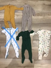 6-12 Months Kyte Baby Bamboo Zipper Pajamas Bundle Lot Of 3 -1 HANNA ANDERSSON