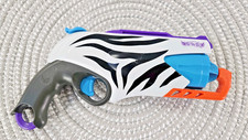Nerf Rebelle Super Stripes Collection Five-By-Five White Black Blaster Dart Gun
