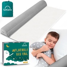Inflatable Bed Rail for Toddlers Portable Travel Bed Bumper for Kids Fits Tw...