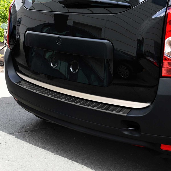 Ladekantenschutz StoßStange FüR Dacia Duster I 2010-2017 Edelstahl Dunkel Chrom-image