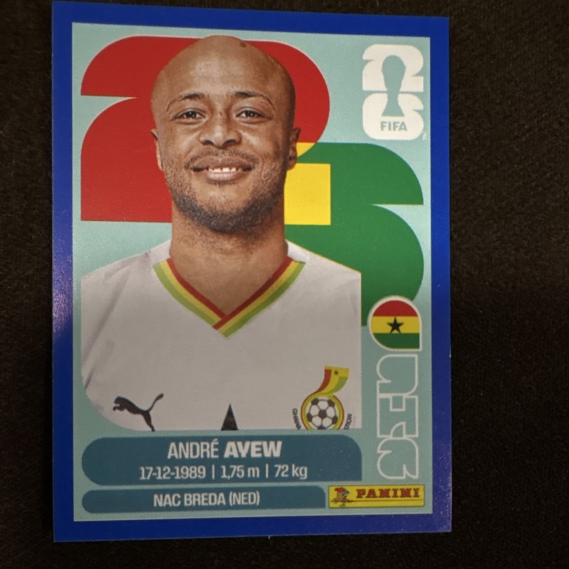 Panini FIFA World Cup 2026 Sticker GHA 17 André Ayew Ghana Portrait